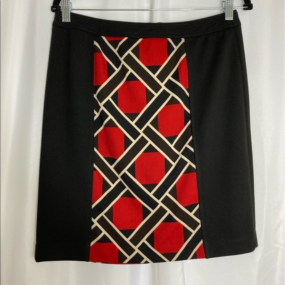 B3  EUC Grace elements kneelength abstract skirt,6